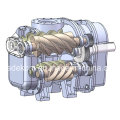 Compresor de aire de tornillo de compresión de dos fases y ahorro de energía (KD75-8II)